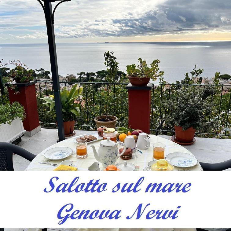 Salotto Sul Mare Bed & Breakfast Genoa Bagian luar foto